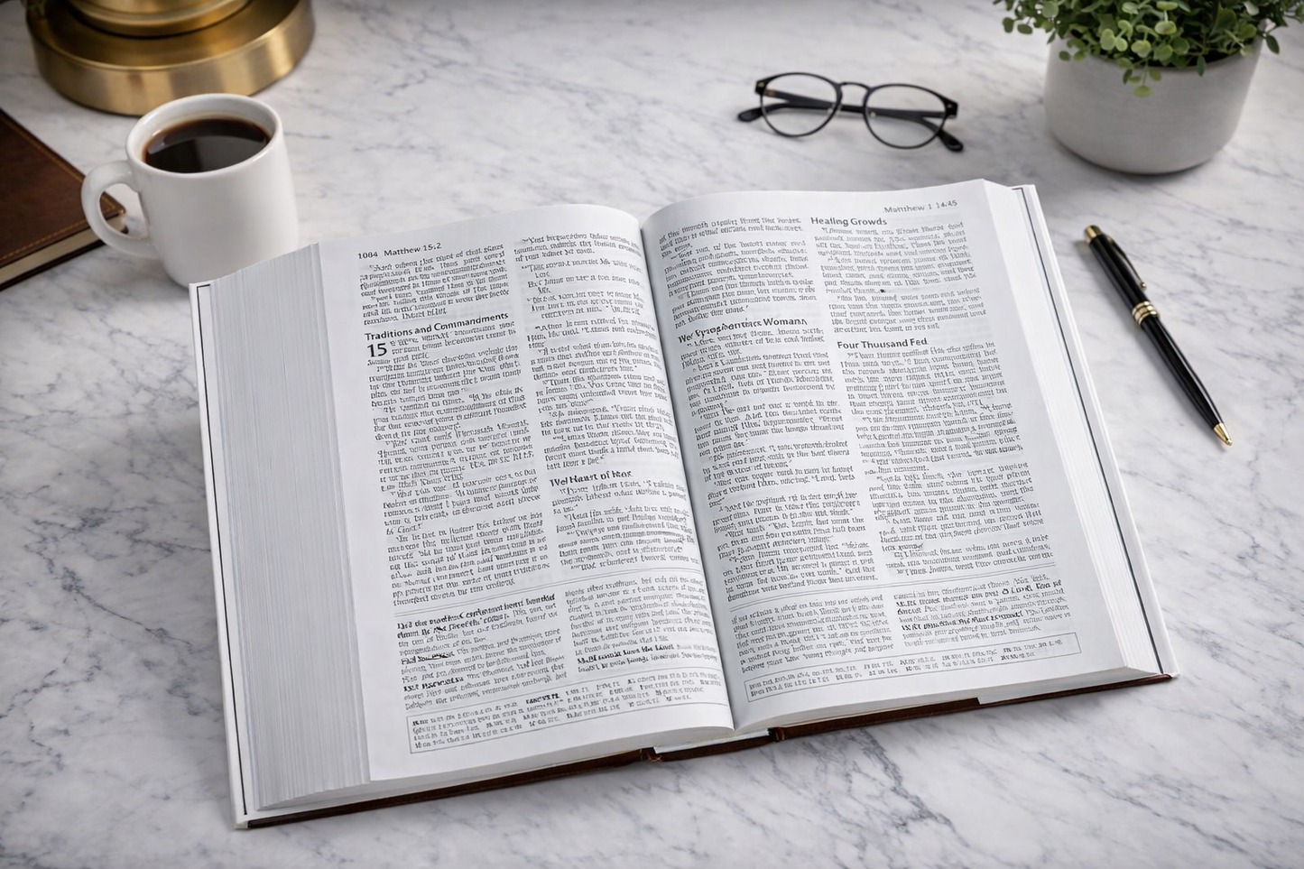 Amplified Study Bible Large Print Hardcover | In-Depth Study Bible with Notes & Maps