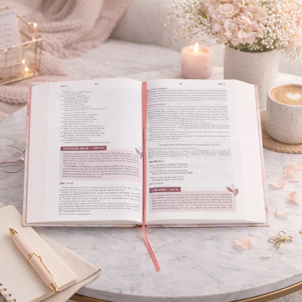 NLT Everyday Devotional Bible for Women | 730 Devotions | Mother’s Day Gift | Faith-Based Bible for Women