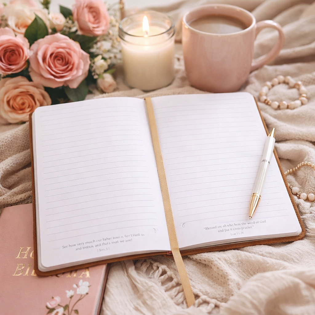 Mother’s Day Leather Journal – “Chosen & Set Apart” Christian Gift for Women | Faith Journal