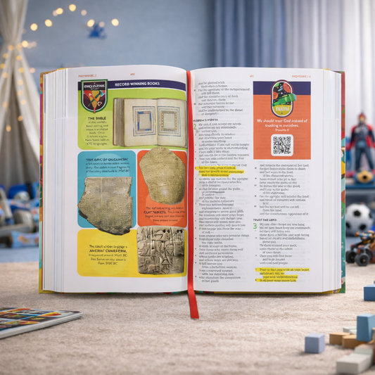 The CSB Explorer Bible for Kids is an interactive, full-colour hardcover Bible that helps children understand Scripture through maps, timelines, illustrations, and study tools. Designed for lifelong faith growth.