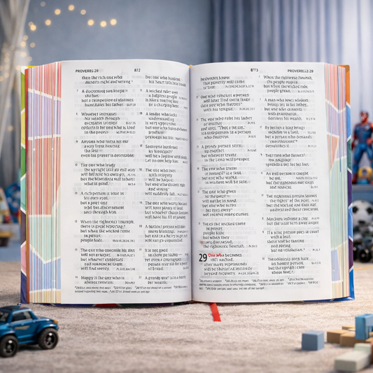 The CSB Kids Bible is a hardcover, full-colour Bible designed to help children understand Scripture through maps, study tools, and large, easy-to-read text. A Bible that grows with your child in faith.
