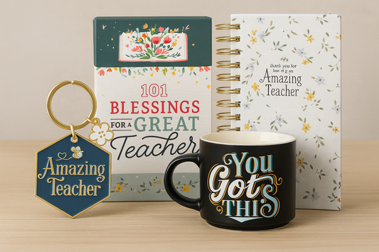 Teacher Appreciation Gift Bundle South Africa – Journal, Blessings Cards, Key Ring & Mu