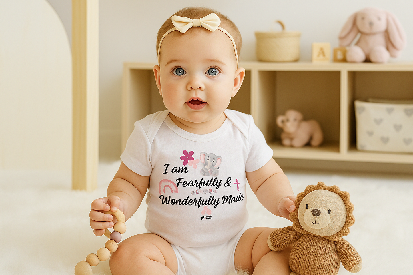 Baby Girl Christian Gift Bundle South Africa – NLT Baby Bible, First Year Memory Book & Romper