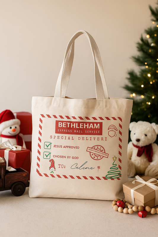 Bethlehem Express Christmas Tote Bag – 100% Polyester | Jesus Approved Gift Bag South Africa