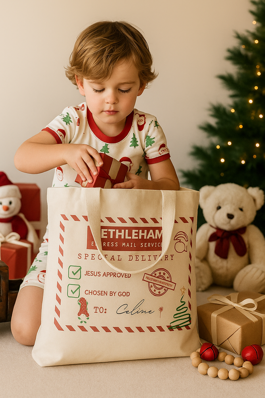 Bethlehem Express Christmas Tote Bag – 100% Polyester | Jesus Approved Gift Bag South Africa