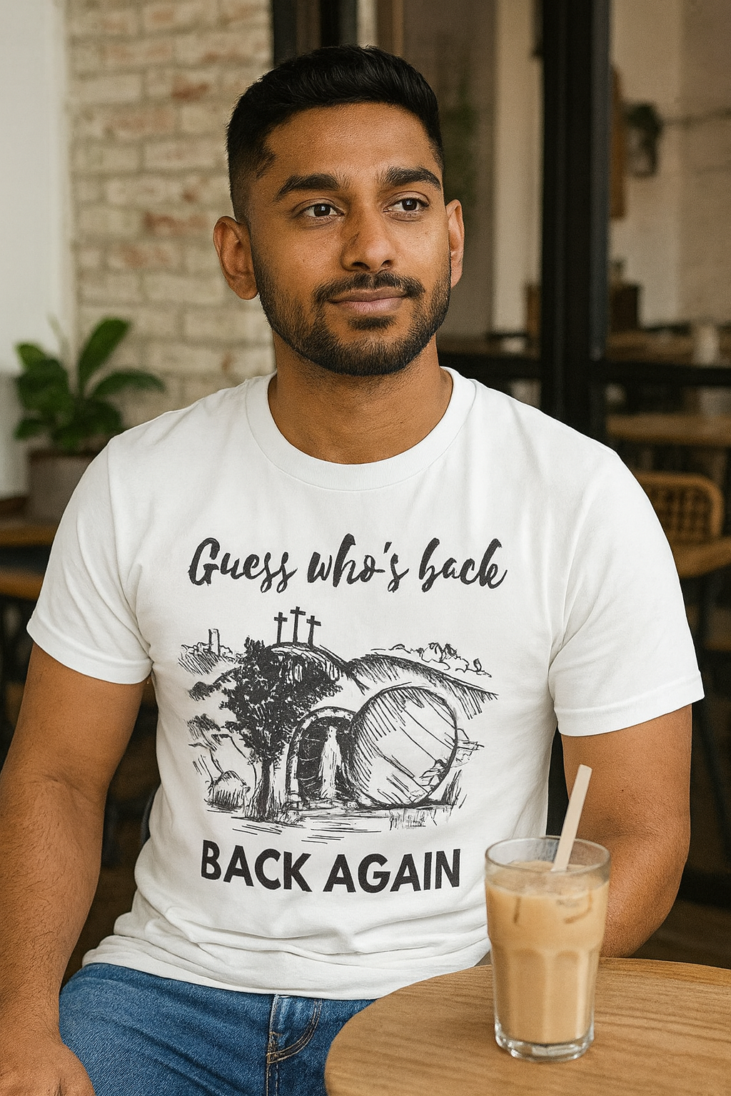 Christian Easter T-Shirt | “Guess Who’s Back” Resurrection Tee for Men & Women (S–XL)