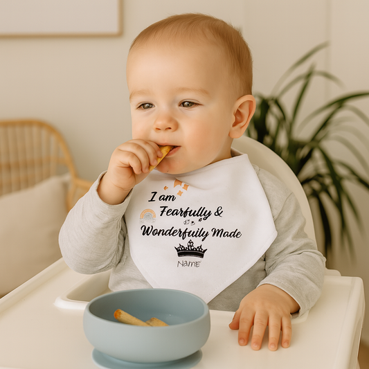 Baby Boy Gift Bundle South Africa – NLT Baby Bible, First Year Memory Book & Bandana Bib