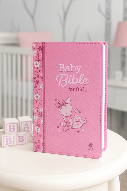 Baby Bible for Girls NLT South Africa – Keepsake Baptism & Christening Gift