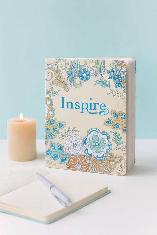 Inspire NLT Journaling Bible – Creative Coloring, Wide Margins & Filament App (South Africa)