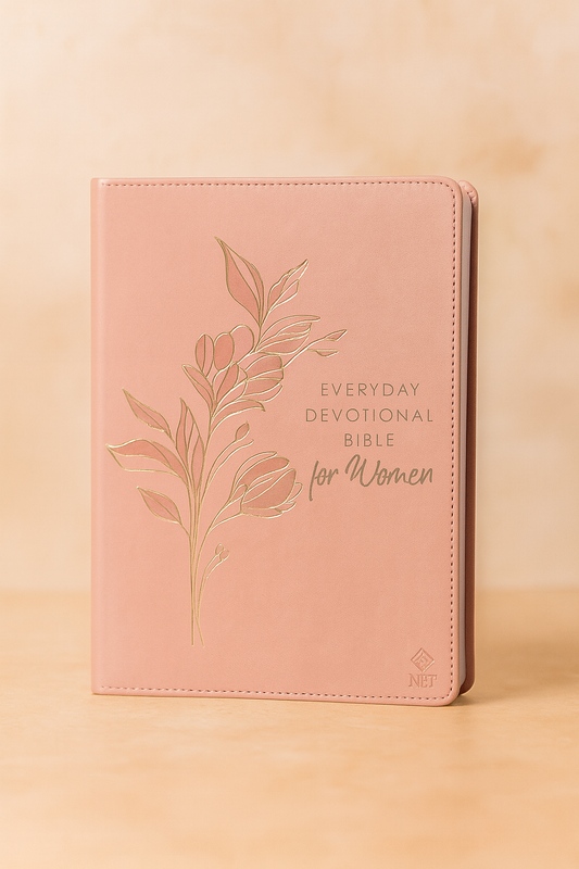 Everyday Devotional Bible for Women NLT – Pink LeatherSoft Edition | Grace Upon Grace South Africa