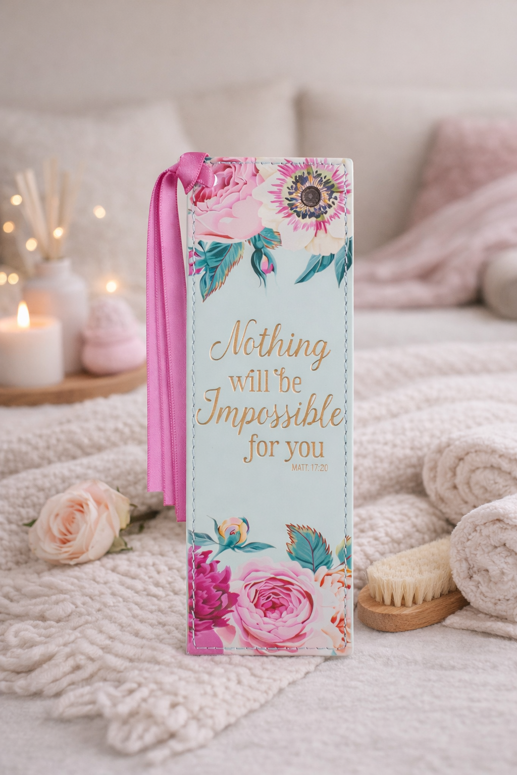 She Believed Bundle | Faith-Inspired Gift Set with Mug, Candle & Floral Bookmark