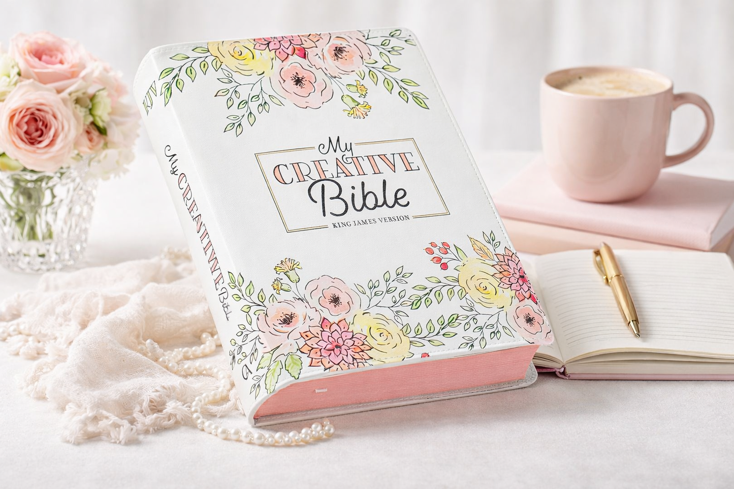 My Creative Bible (KJV) – Women’s Journaling & Colouring Bible | White Flexcover
