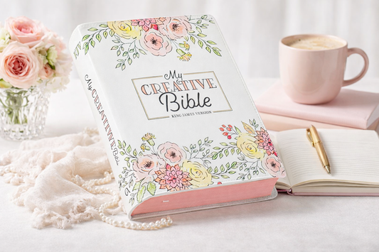 My Creative Bible (KJV) – Women’s Journaling & Colouring Bible | White Flexcover