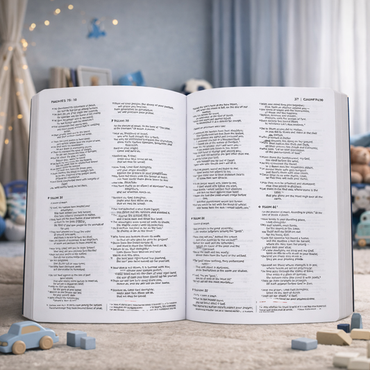 The NIV Holy Bible for Boys – Soft Touch Edition features a flexible charcoal grey cover, clear Comfort Print® text, and helpful faith tools. A durable, modern Bible designed for kids and young readers.