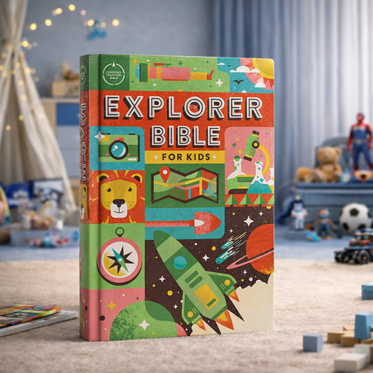 The CSB Explorer Bible for Kids is an interactive, full-colour hardcover Bible that helps children understand Scripture through maps, timelines, illustrations, and study tools. Designed for lifelong faith growth.