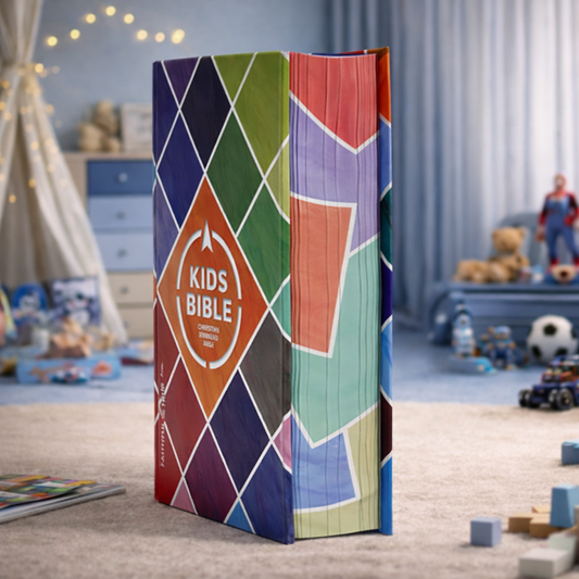 The CSB Kids Bible is a hardcover, full-colour Bible designed to help children understand Scripture through maps, study tools, and large, easy-to-read text. A Bible that grows with your child in faith.
