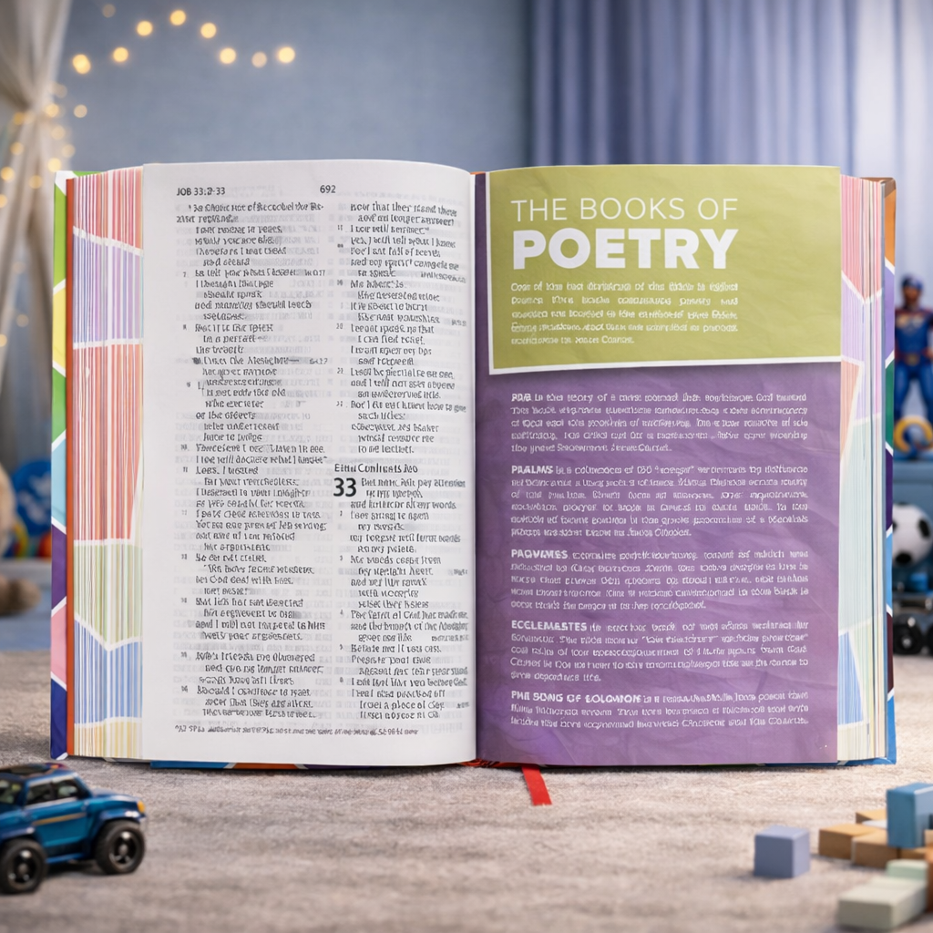 The CSB Kids Bible is a hardcover, full-colour Bible designed to help children understand Scripture through maps, study tools, and large, easy-to-read text. A Bible that grows with your child in faith.