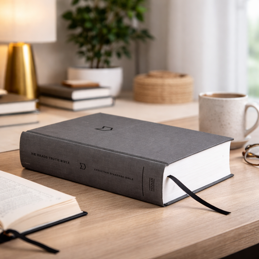 The CSB He Reads Truth Bible is a thoughtfully designed men’s Bible with reading plans, charts, maps, and wide margins. Created for daily Scripture reading and deeper biblical understanding.