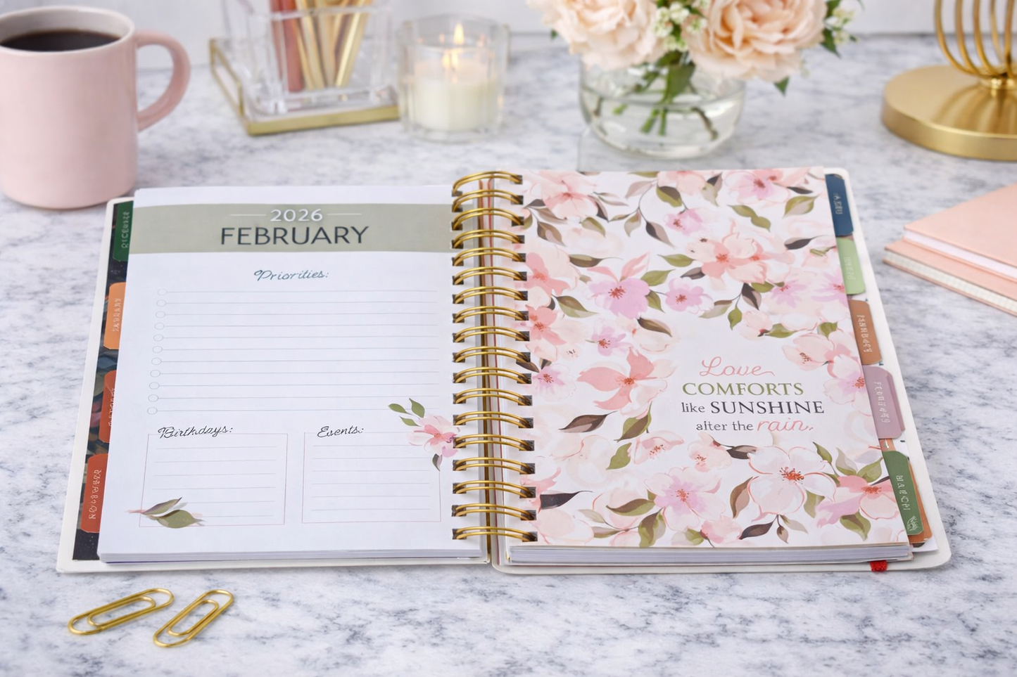 2026 Make Things Happen 18-Month Inspirational Planner for Women | Wirebound Weekly Planner with Stickers & Pockets