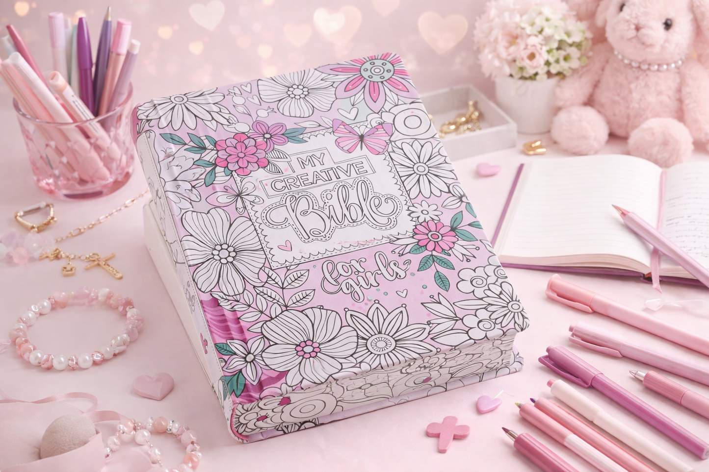 My Creative Bible® for Girls – ESV Illustrated Journaling Bible with Devotions & Paint Markers