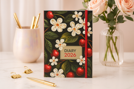 A5 2026 Daily Planner with Elastic Closure – Inspirational Quotes, SA School Terms & Public Holidays