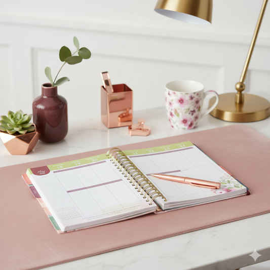 2026 Grace Upon Grace Weekly Planner – 18-Month Scripture & Inspirational Diary with Tabs, Pockets & Stickers (Aug 2025 – Jan 2027)