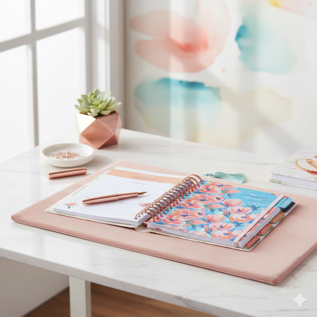 2026 Thankful Grateful Blessed Weekly Planner – 18-Month Wirebound Diary with Tabs, Stickers & Inspiring Quotes (Aug 2025 – Jan 2027)