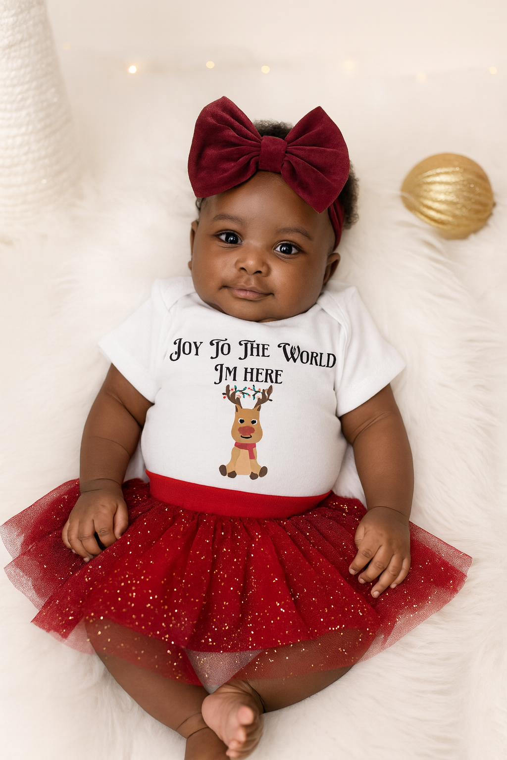 Joy to the World Christmas Baby Romper