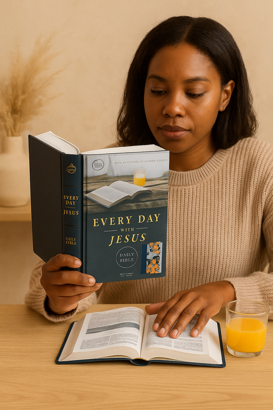 Every Day with Jesus Daily Bible CSB – Floral Cloth Hardcover | Grace Upon Grace South Africa