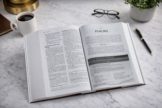 Amplified Study Bible Large Print Hardcover | In-Depth Study Bible with Notes & Maps