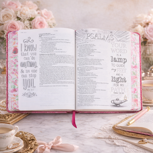 Inspire NLT Journaling Bible – Wide Margin Coloring Bible with Filament App (Hardcover)