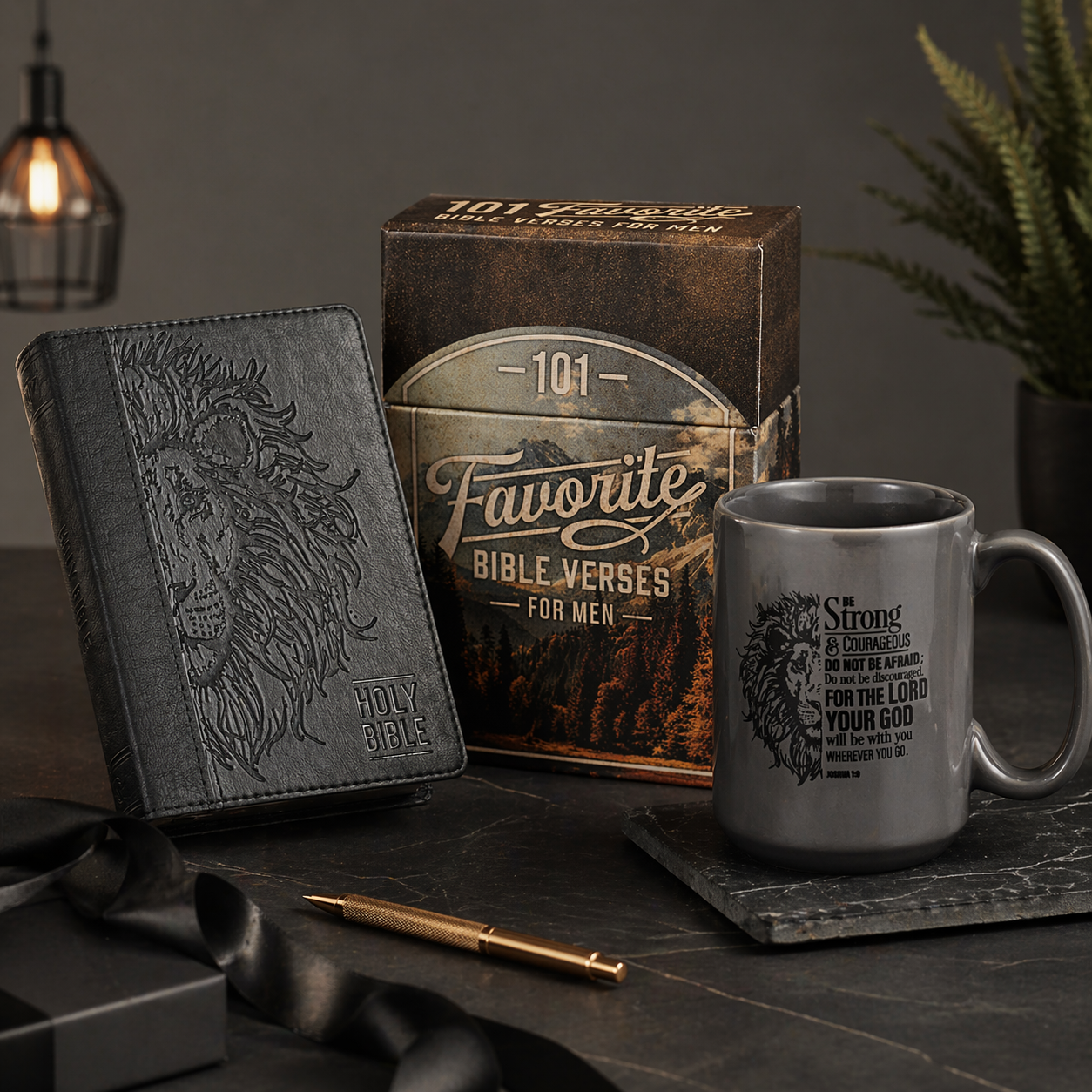 Dad’s daily bread bundle  Father’s Faith & Strength Gift Set | Bible, Mug & Scripture Cards for Men | Father’s Day Gift