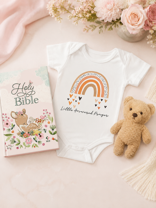 Christian Baby Bible & Baby Romper Gift Set for Girls or Boys | Baby Shower Gift South Africa