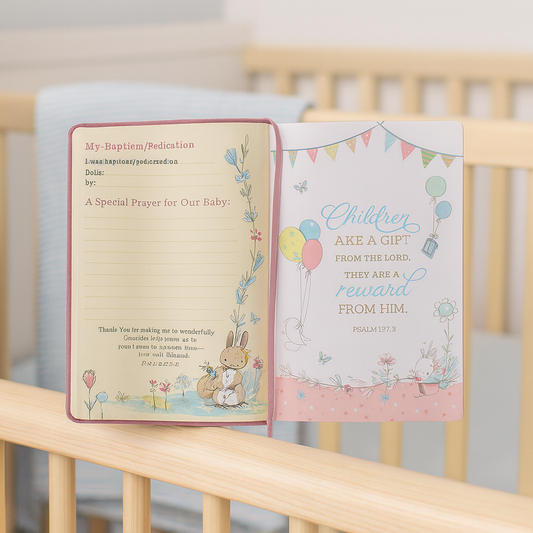 Baby Bible for Girls NLT South Africa – Keepsake Baptism & Christening Gift