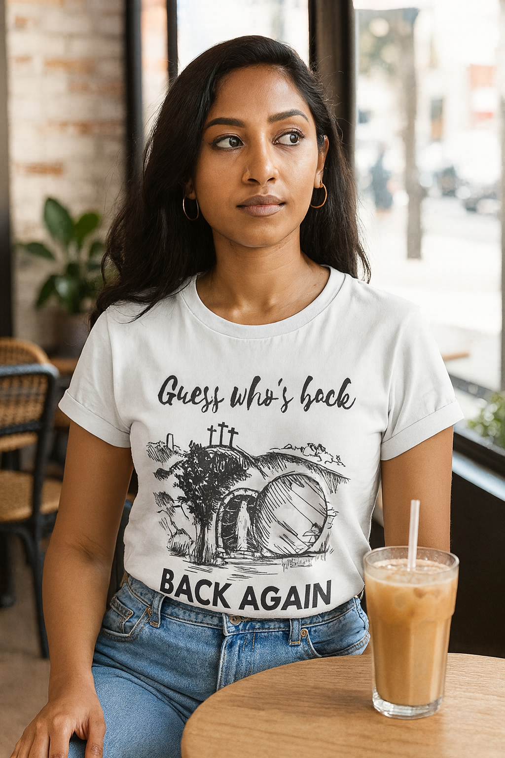 Christian Easter T-Shirt | “Guess Who’s Back” Resurrection Tee for Men & Women (S–XL)