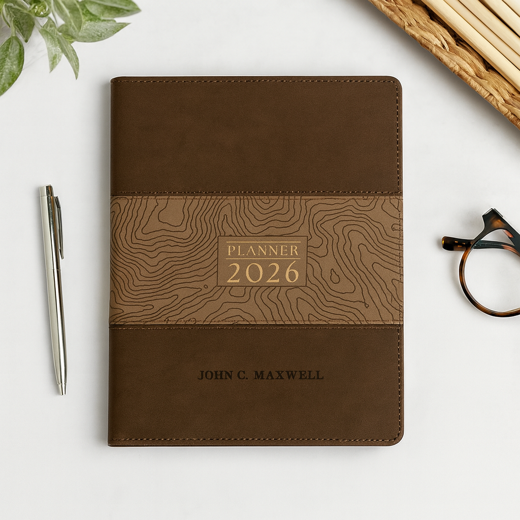 John C. Maxwell A5 Daily Planner 2026 – Leatherette Zippered Business Organizer with Inspiration | South Africa