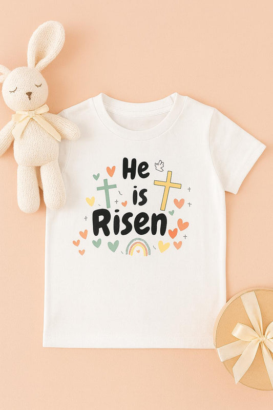 He Is Risen Kids’ Christian T-Shirt – Easter & Sunday Wear South Africa