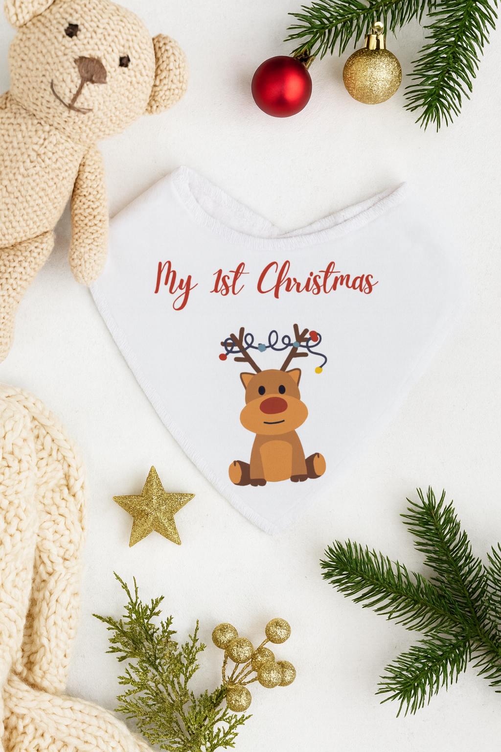 My 1st Christmas Baby Bib – Festive Unisex Holiday Bib South Africa
